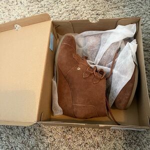 TOMS Desert Wedge Bootie - 7.5 Cognac